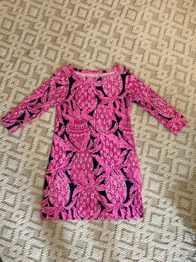 Lilly Pulitzer Sophie Boatneck Shift Dress | Pink Purple Paisley | MEDIUM